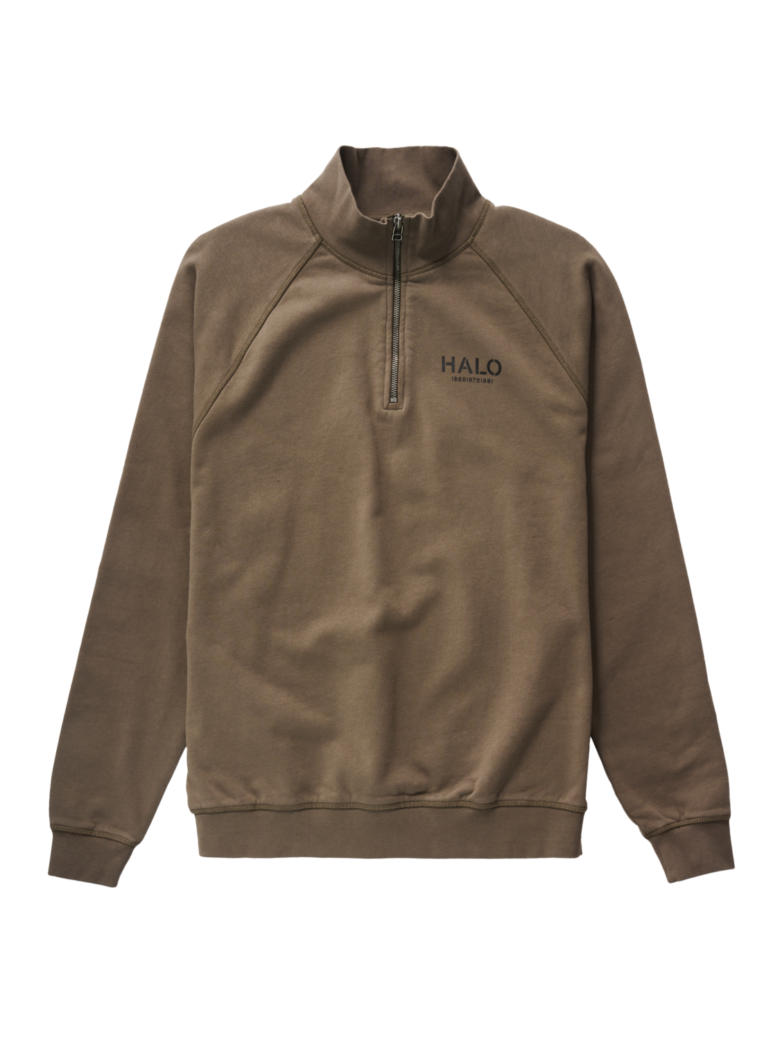 HALO COTTON HALFZIP, MAJOR BROWN, packshot