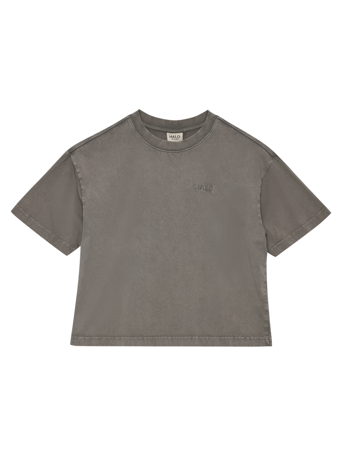 HALO WOMEN LOGO T-SHIRT 2.0, GUNMETAL, packshot