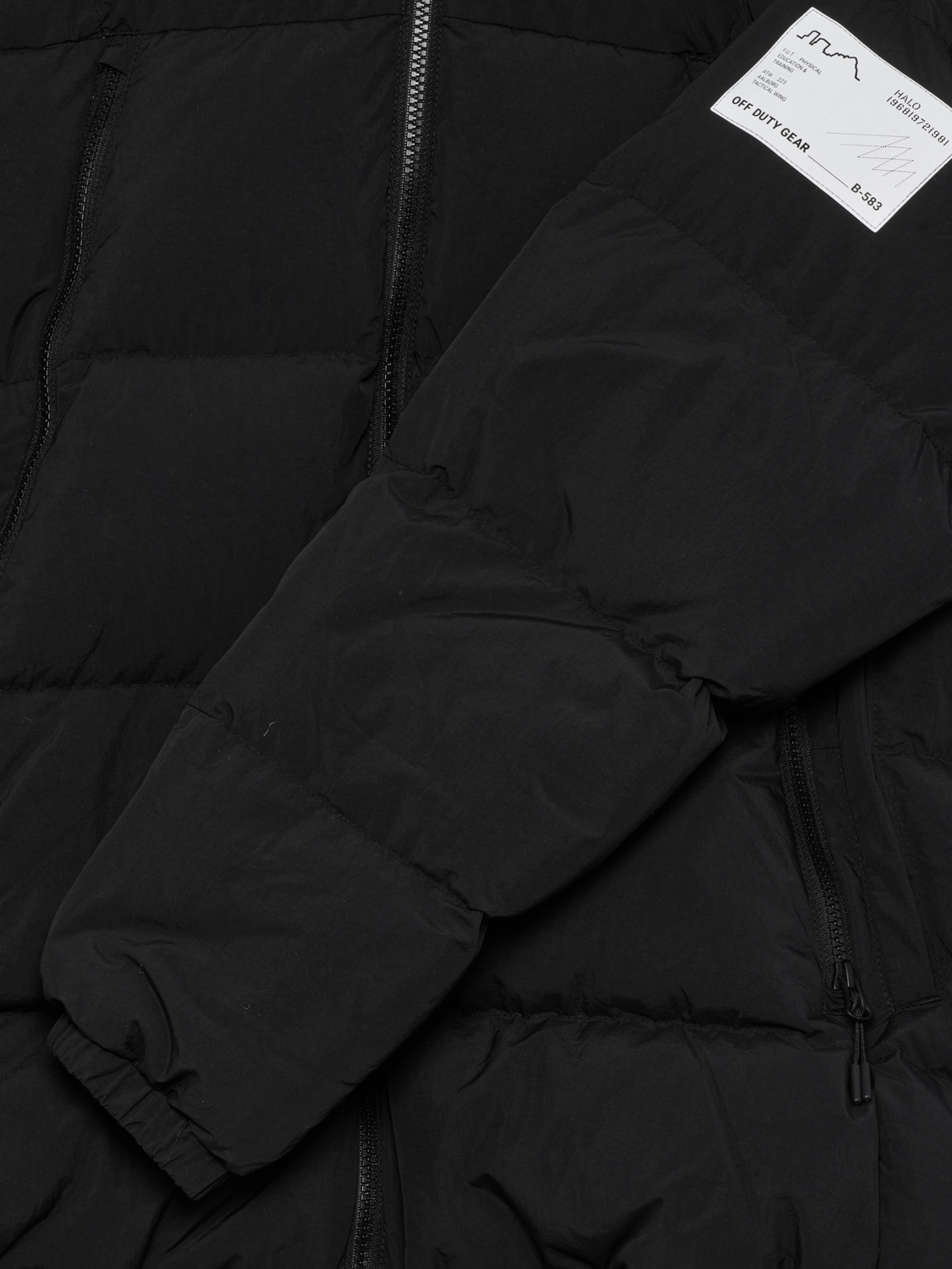 HALO MAVERICK DOWN JACKET, BLACK, packshot