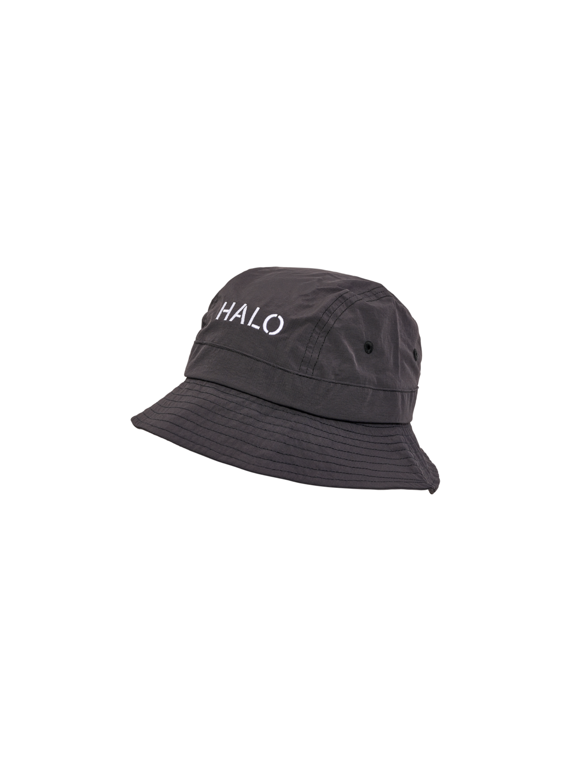 HALO BUCKET HAT NYLON, RAVEN, packshot