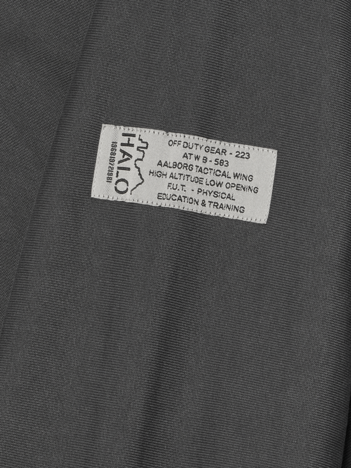 HALO REVERSE BOXY HOODIE, ASPHALT, packshot