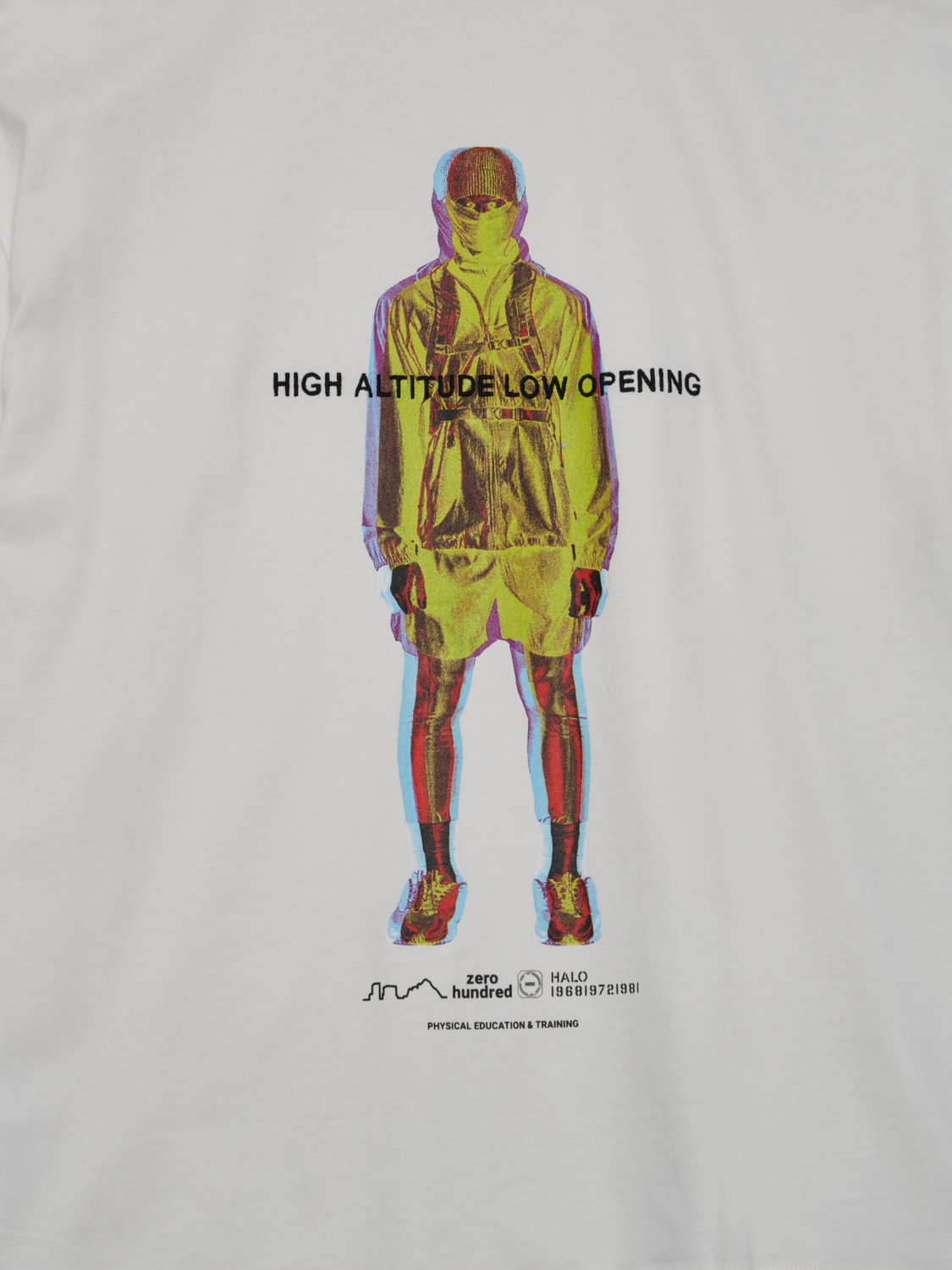 HALO GRAPHIC BOXY T-SHIRT, MARSHMALLOW/WILD LIME, packshot