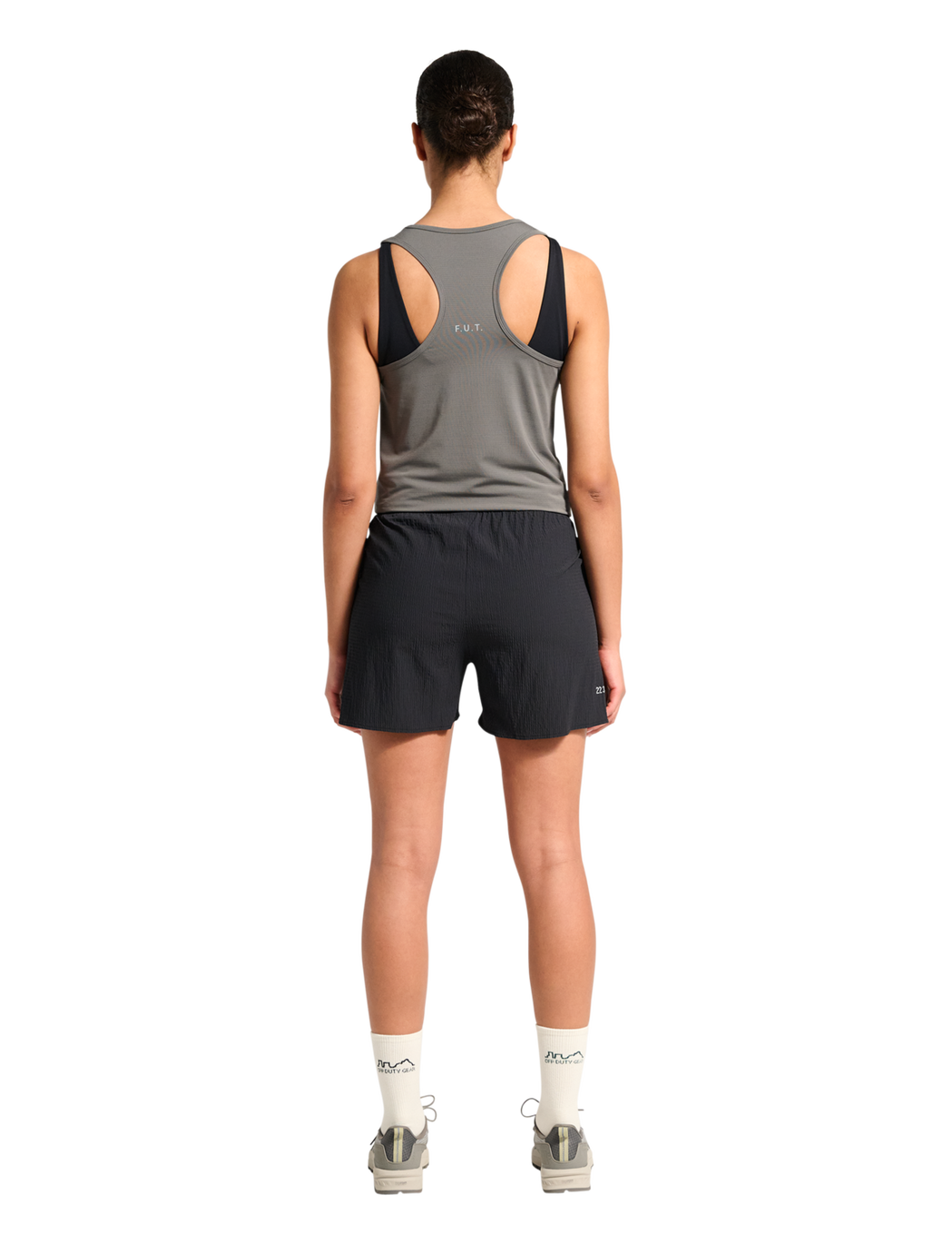 HALO WAFFLE TECH SHORTS, BLACK, model