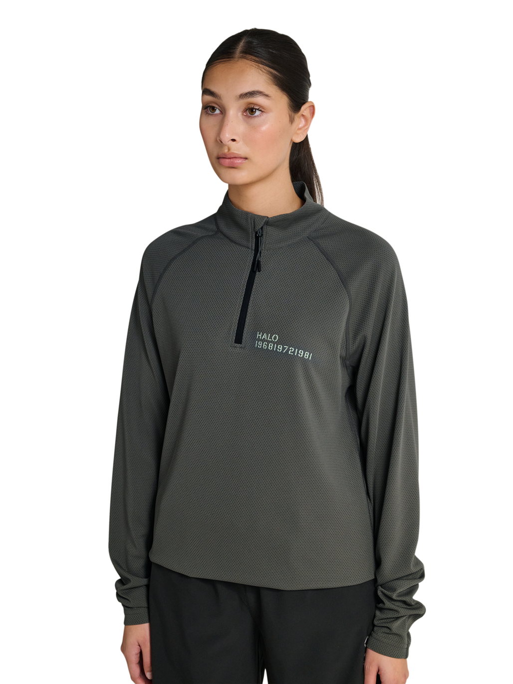 HALO SORONA HALF ZIP, GUNMETAL, model