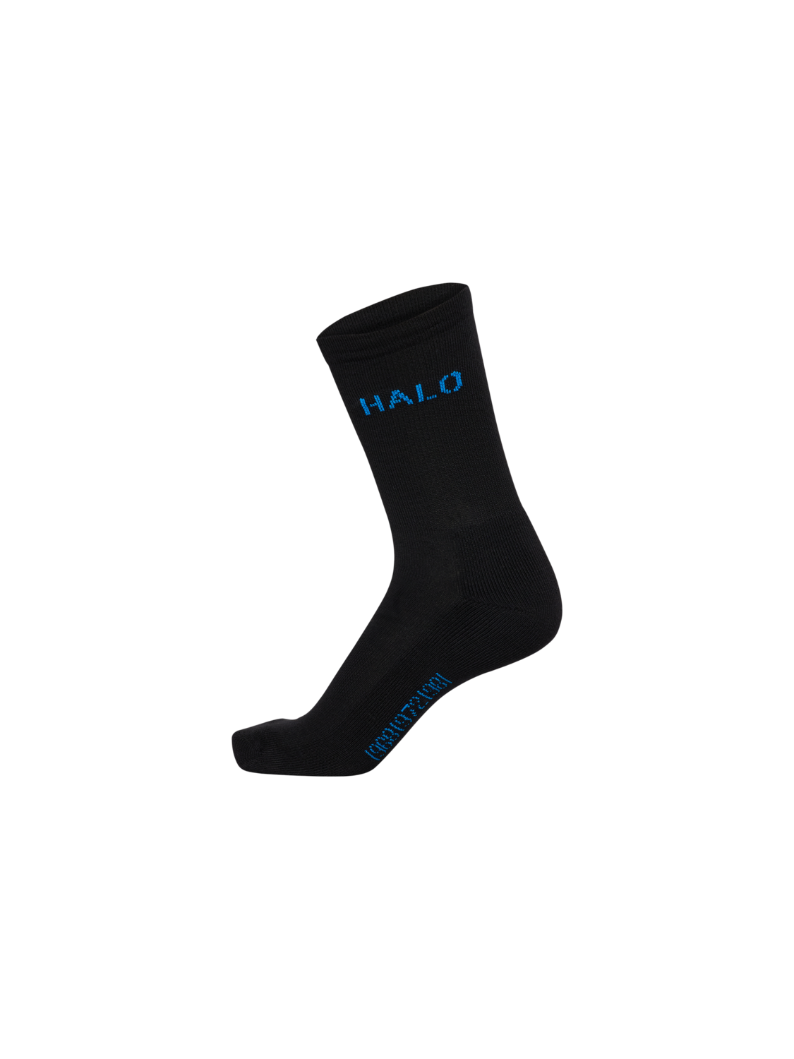 HALO COTTON LOGO SOCKS, BLACK, packshot