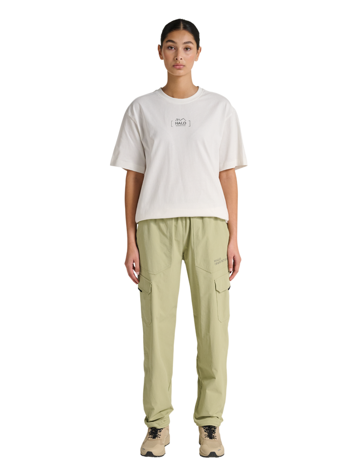 HALO TRAIL PANTS, ELM, model