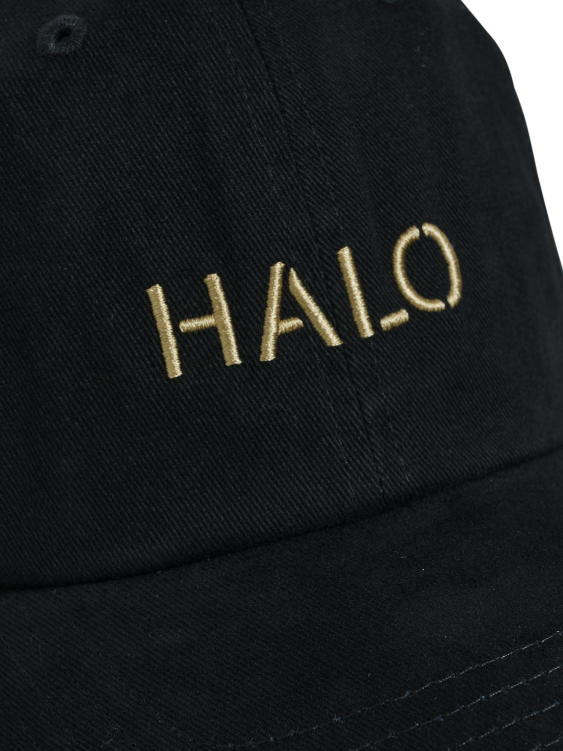 HALO COTTON CAP, BLACK, packshot