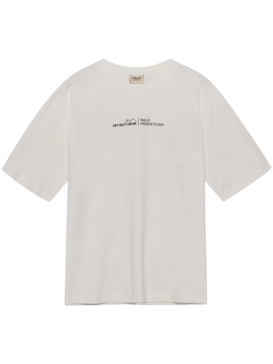 HALO GRAPHIC BOXY T-SHIRT, MARSHMALLOW, packshot