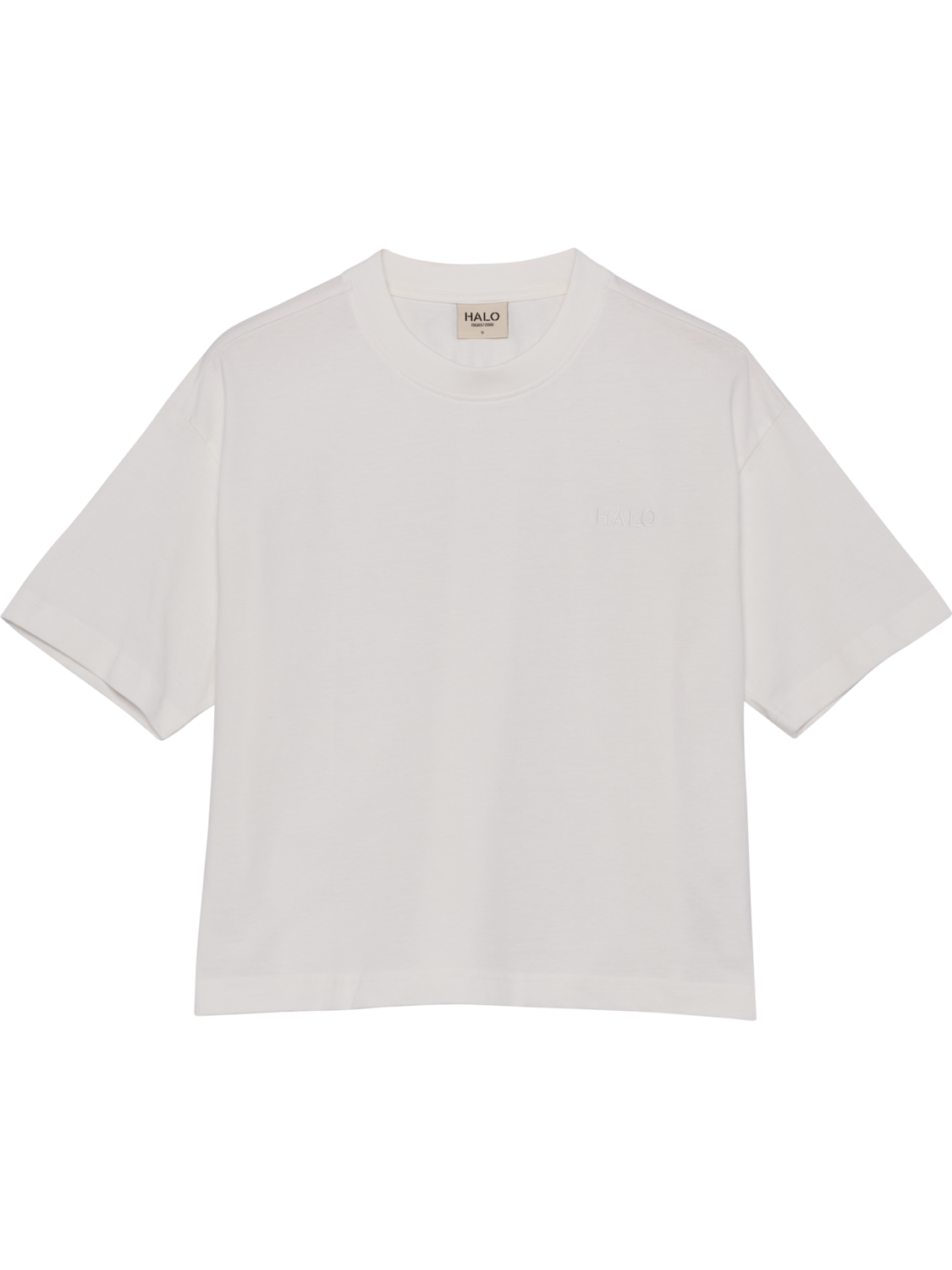 HALO WOMEN LOGO T-SHIRT, MARSHMALLOW, packshot