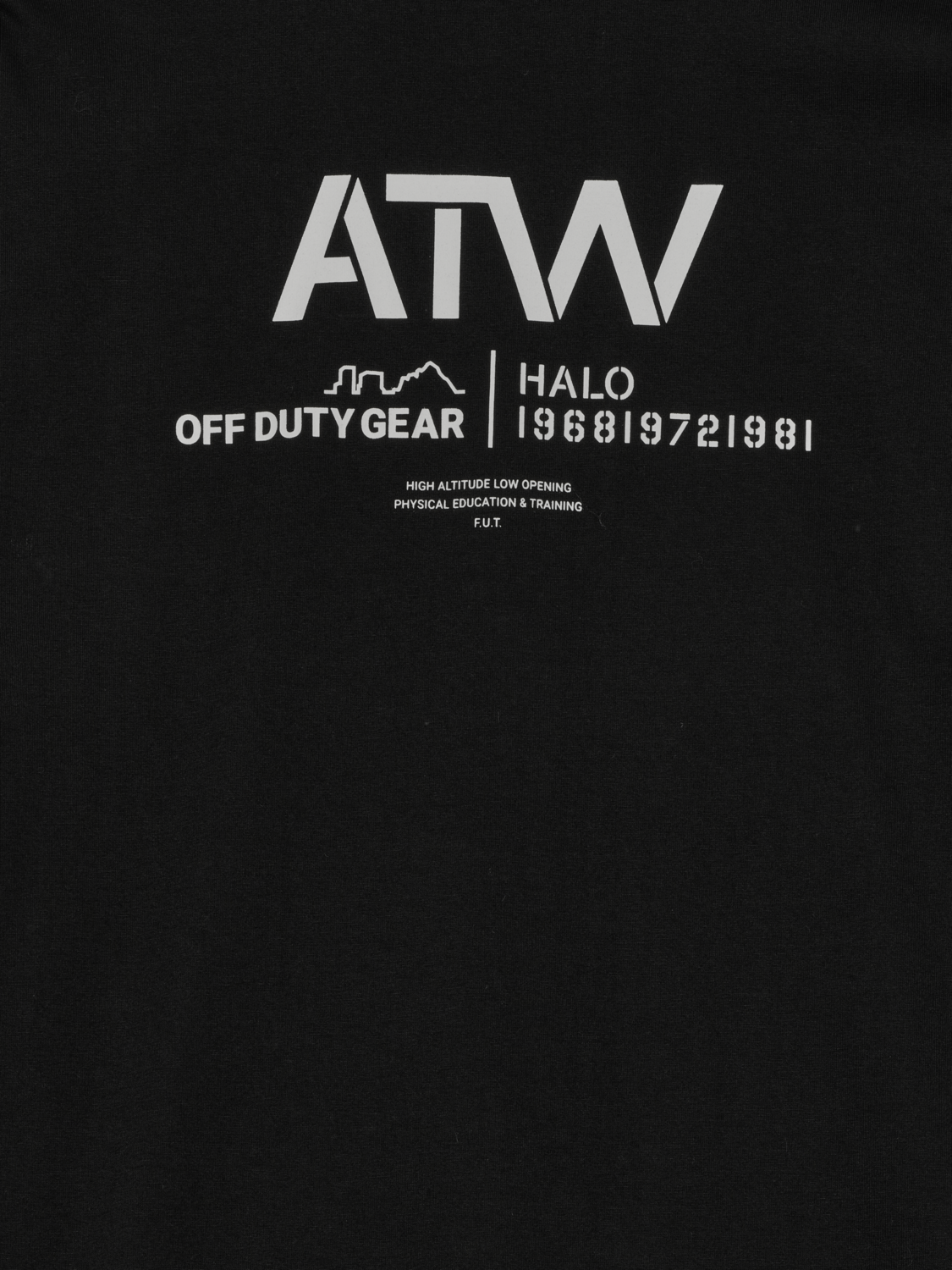 HALO GRAPHIC BOXY T-SHIRT, BLACK, packshot