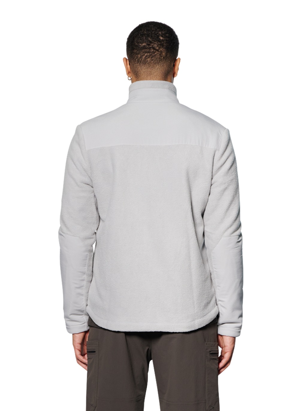 HALO TEDDY FLEECE JACKET, HARBOR MIST, model