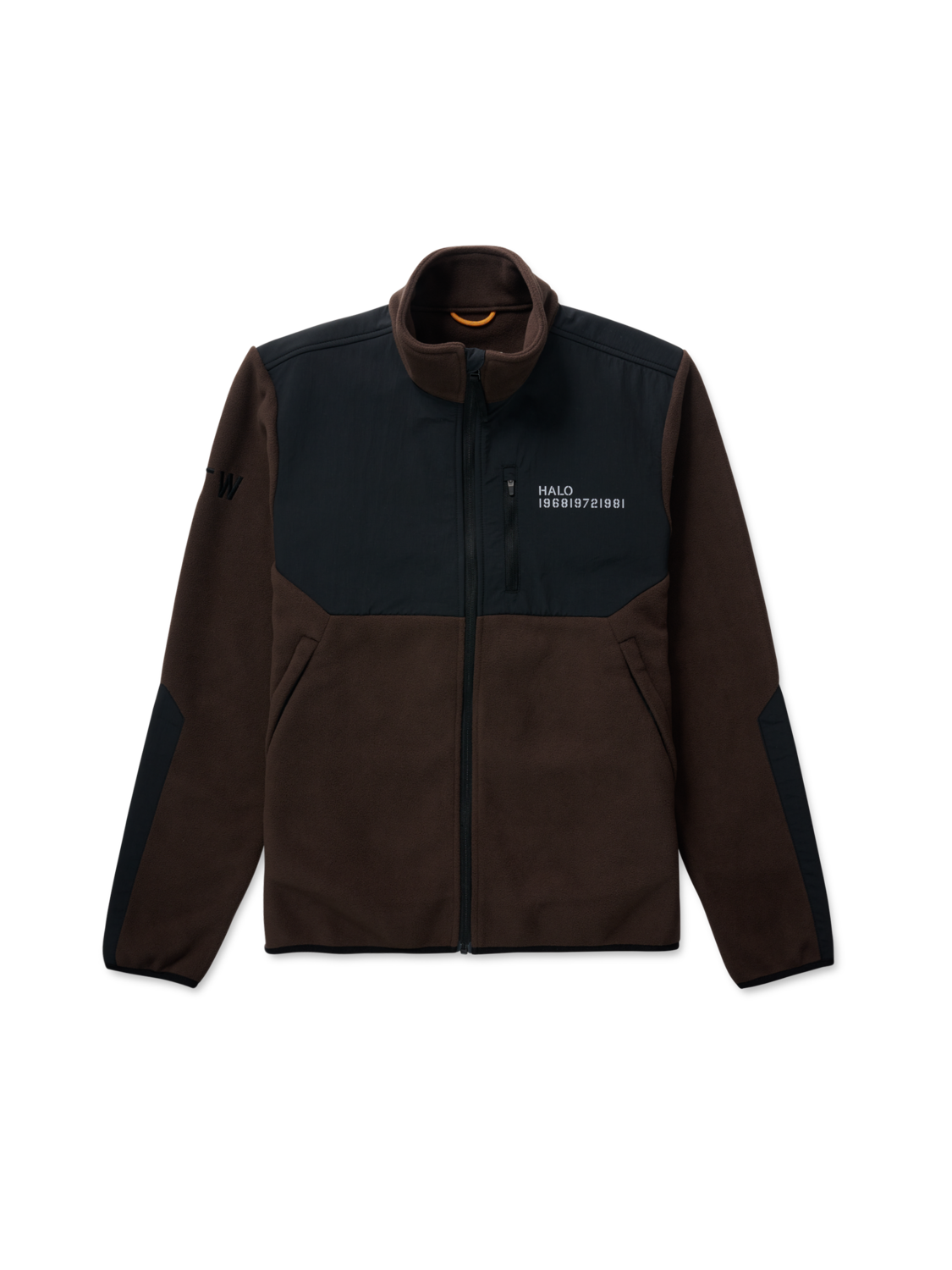 HALO BLOCKED ZIP FLEECE, JAVA, packshot