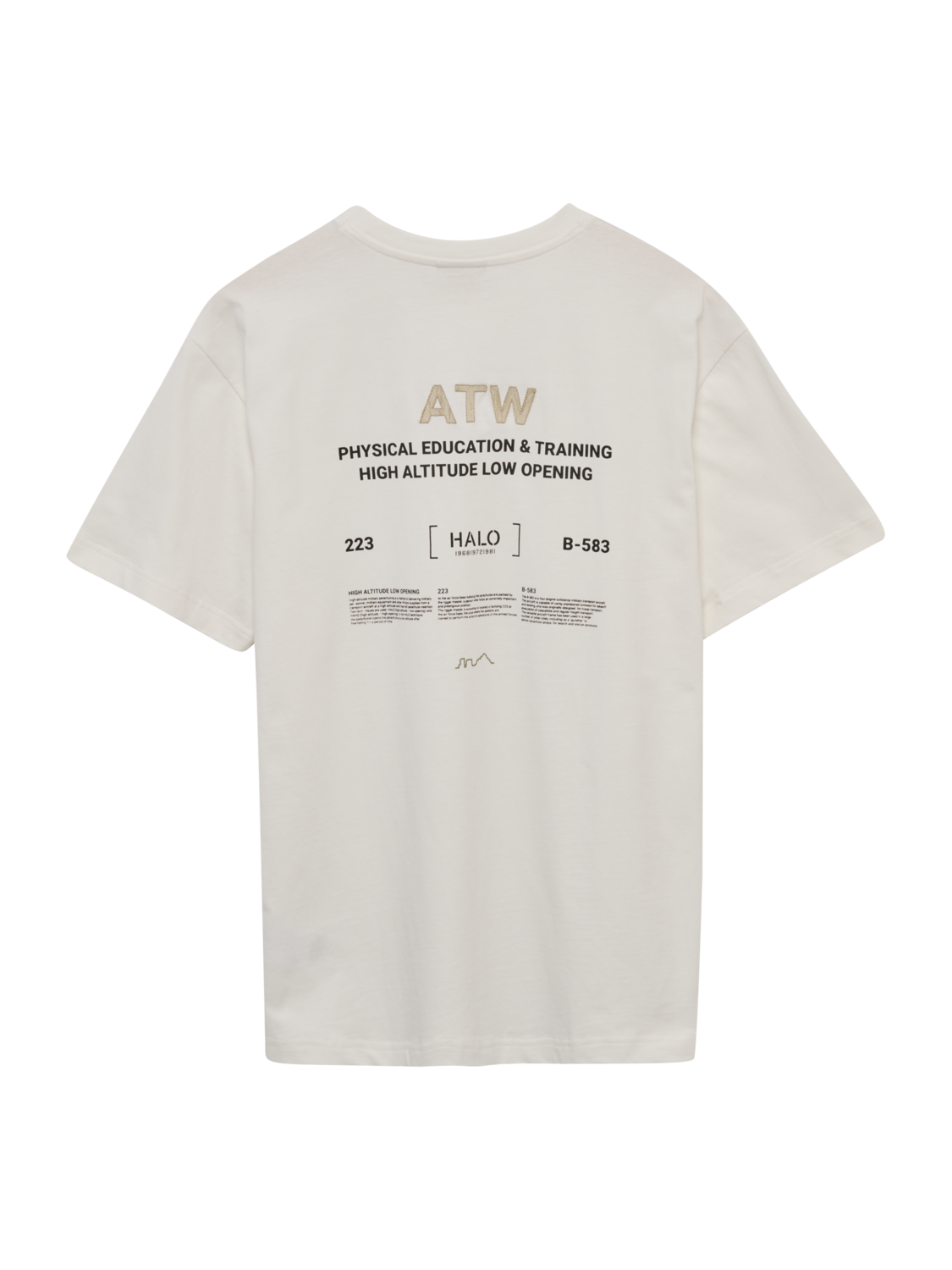 HALO GRAPHIC T-SHIRT, MARSHMALLOW/BLACK, packshot