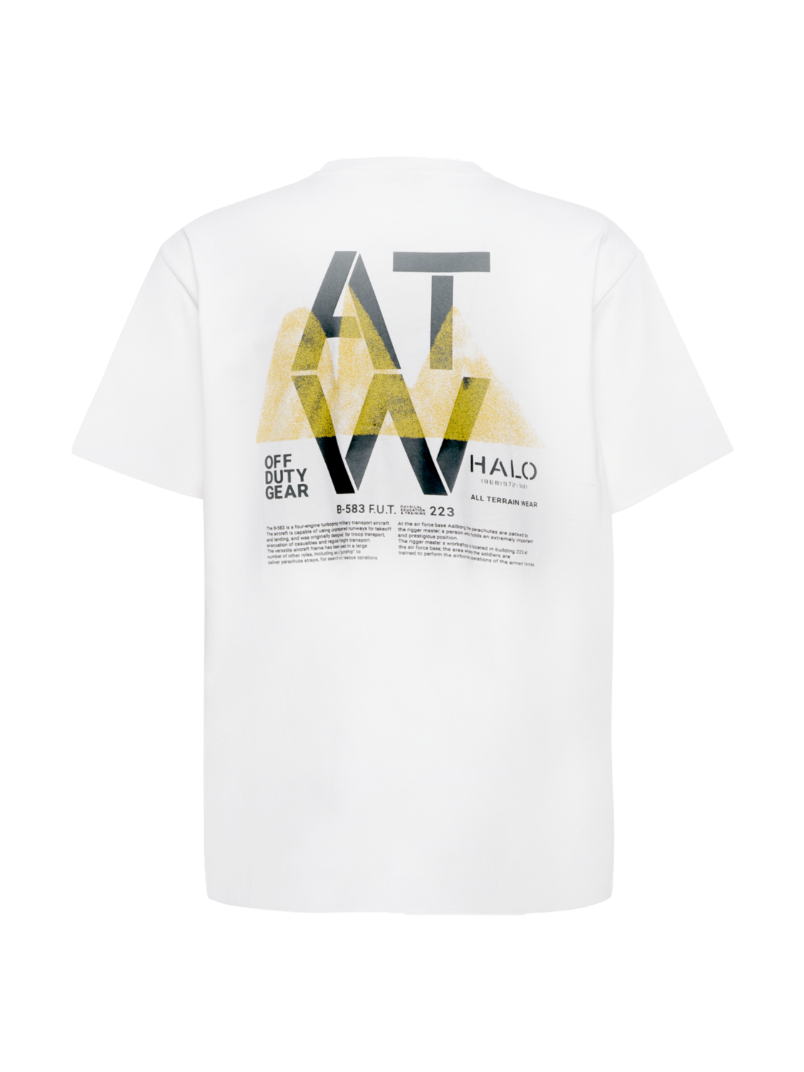 HALO GRAPHIC T-SHIRT 04, MARSHMALLOW, packshot