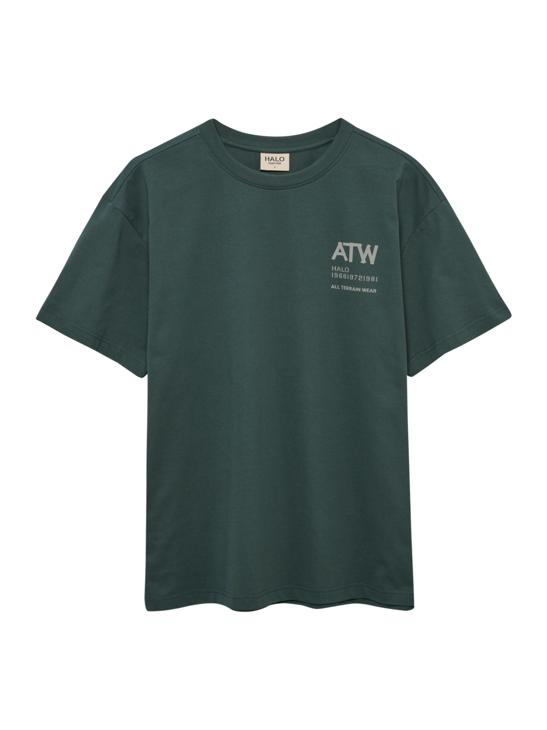 HALO GRAPHIC T-SHIRT, GARDEN TOPIARY/SILVER, packshot