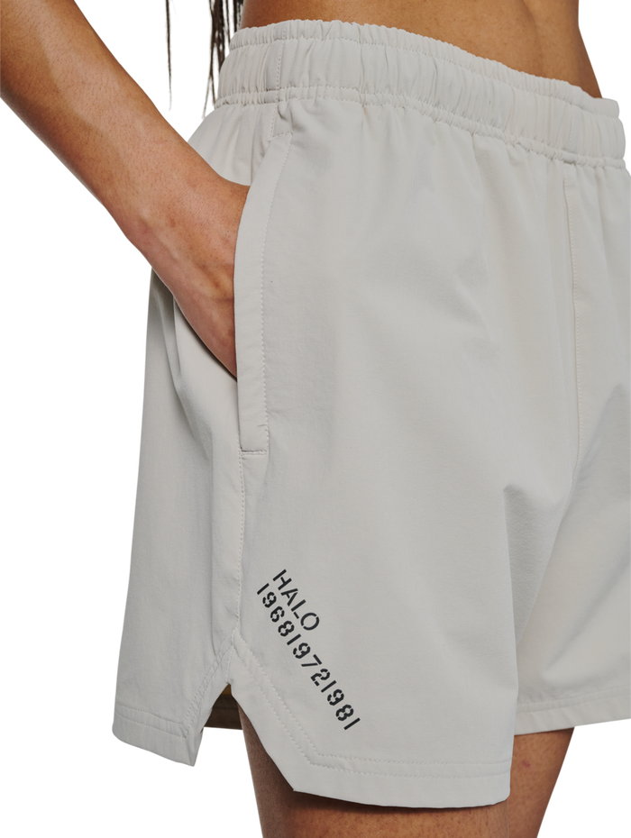 HALO SHORTS, SILVER LINING, model