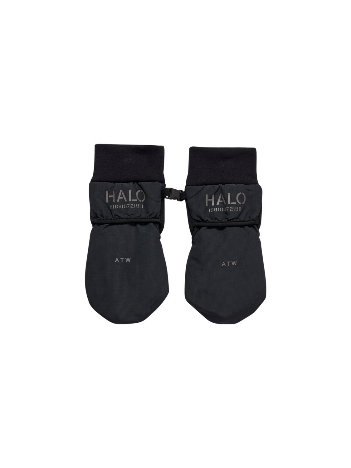 HALO FLEECE GLOVES, BLACK, packshot