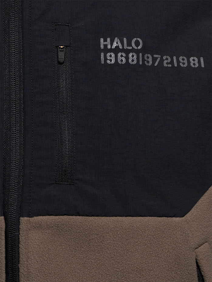 HALO BLOCKED FLEECE VEST, CHOCOLATE CHIP HALO BLOCKED FLEECE VEST, CHOCOLATE CHIP, packshot