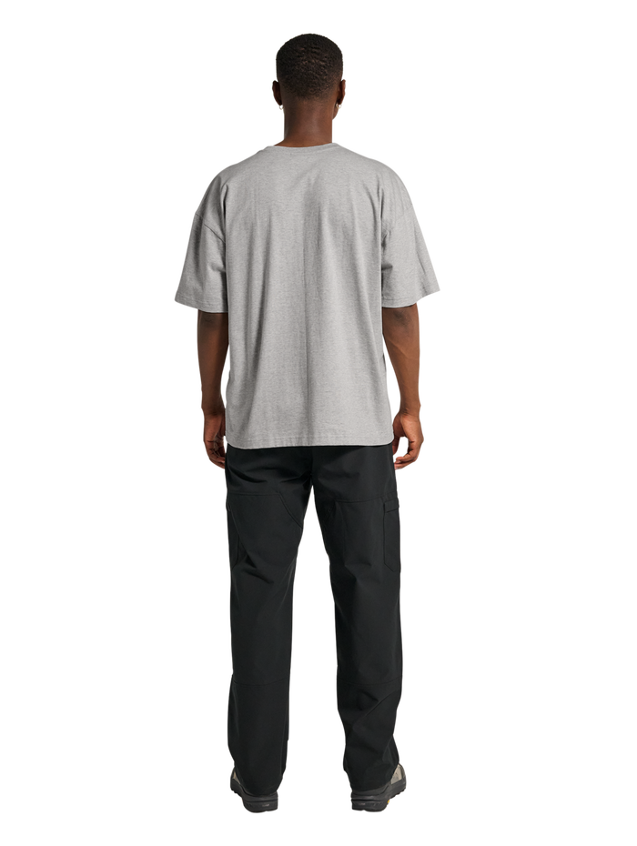 HALO UNIFORM BOXY T-SHIRT, LIGHT GREY MELANGE, model