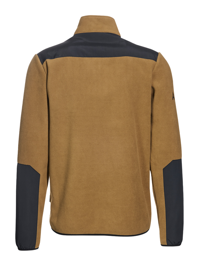 HALO BLOCKED ZIP FLEECE, KANGAROO HALO BLOCKED ZIP FLEECE, KANGAROO, packshot