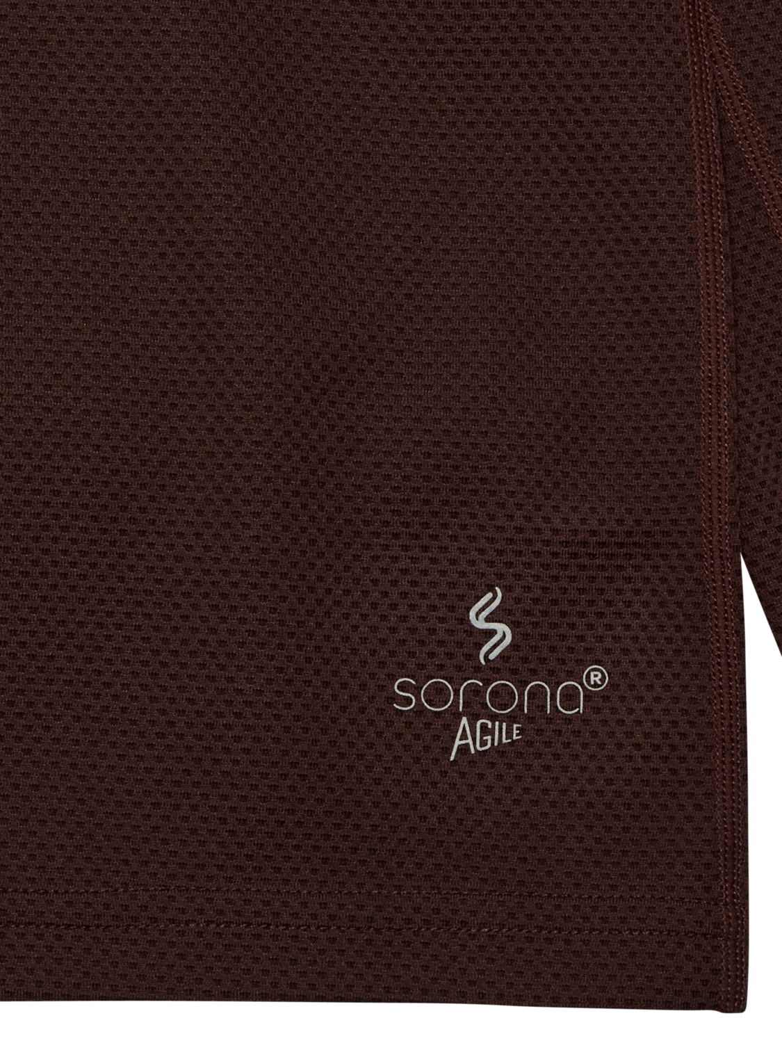 HALO SORONA HALF ZIP, BITTER CHOCOLATE, packshot