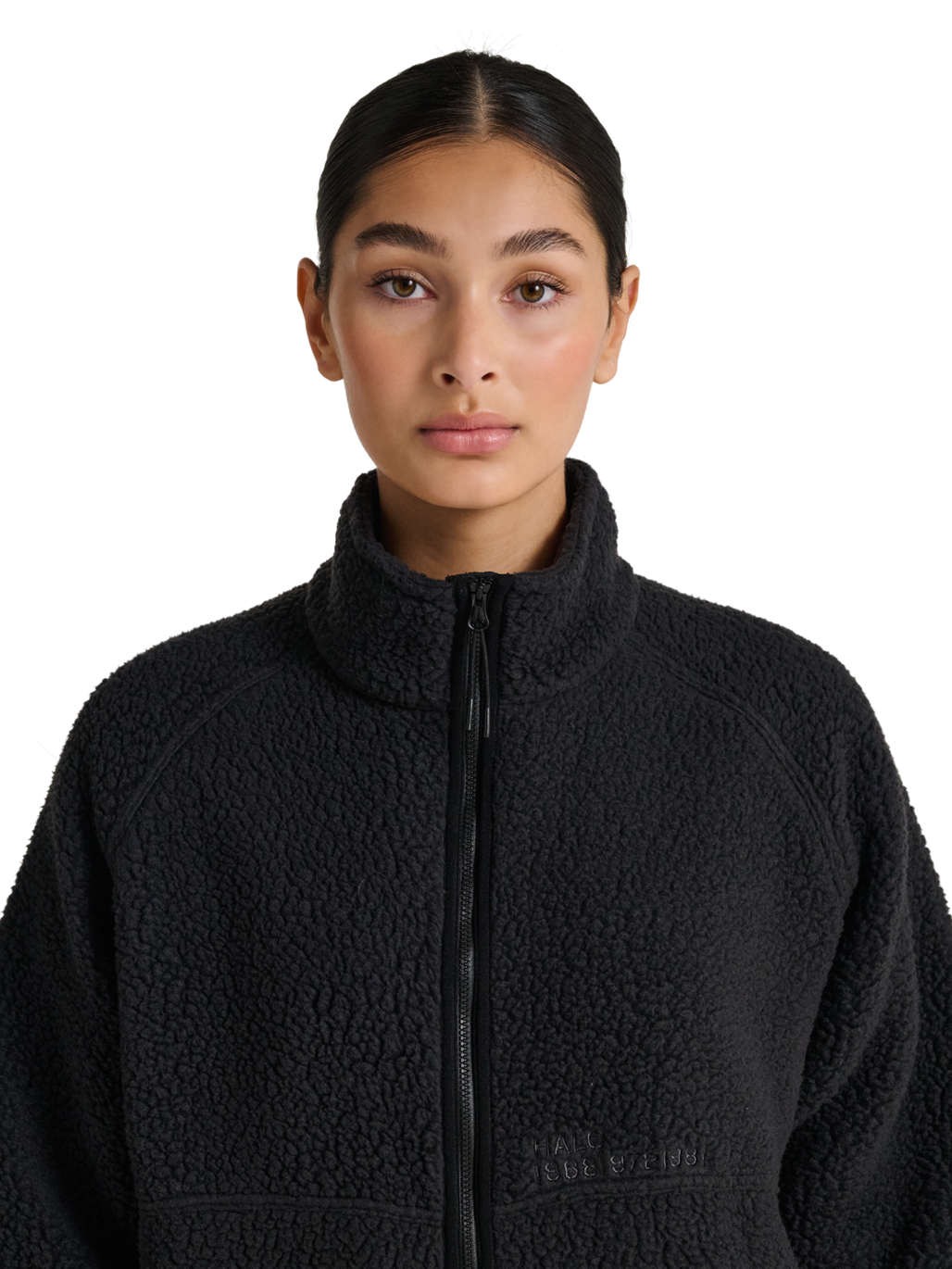 HALO MOVE POLARTEC FLEECE JACKET, BLACK, model