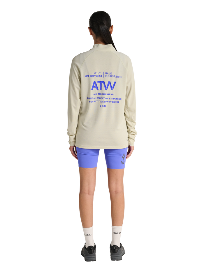 HALO SORONA HALF ZIP, TURTLEDOVE, model