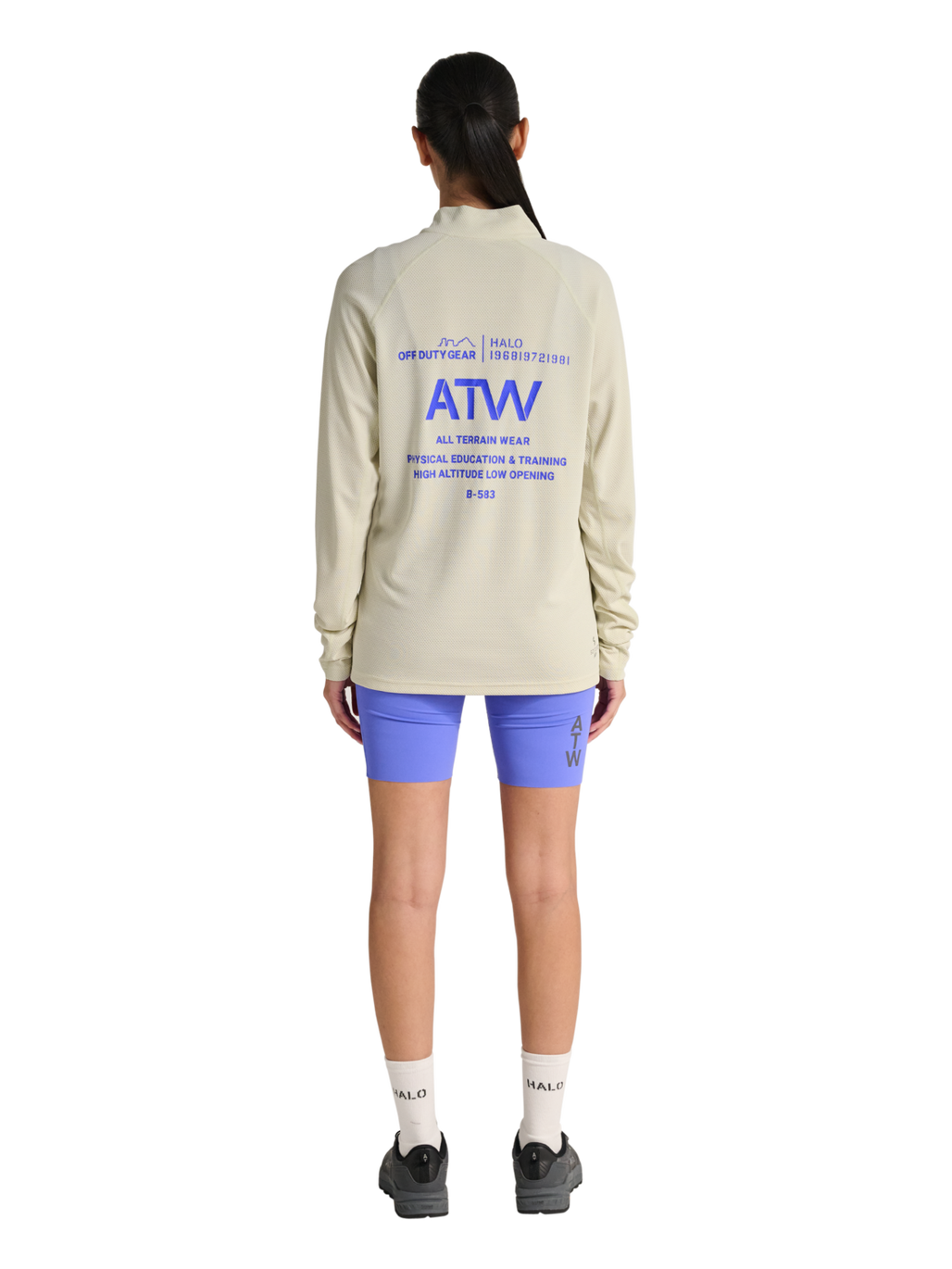 HALO SORONA HALF ZIP, TURTLEDOVE, model