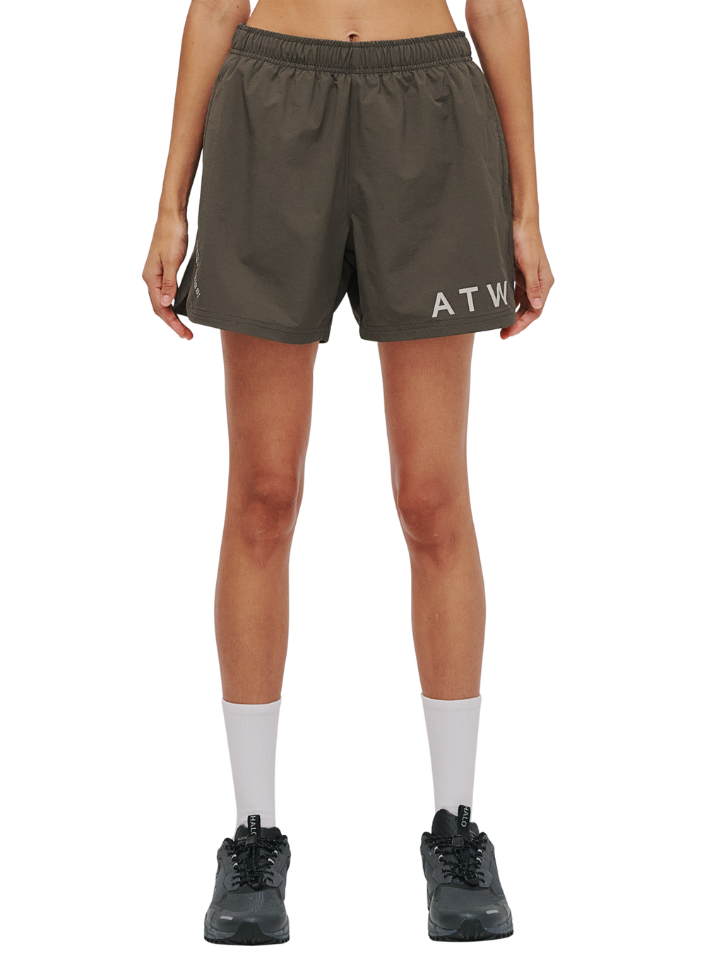 HALO SHORTS, MAJOR BROWN, model