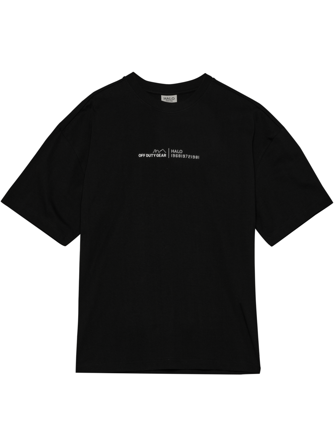 HALO GRAPHIC BOXY T-SHIRT, BLACK, packshot