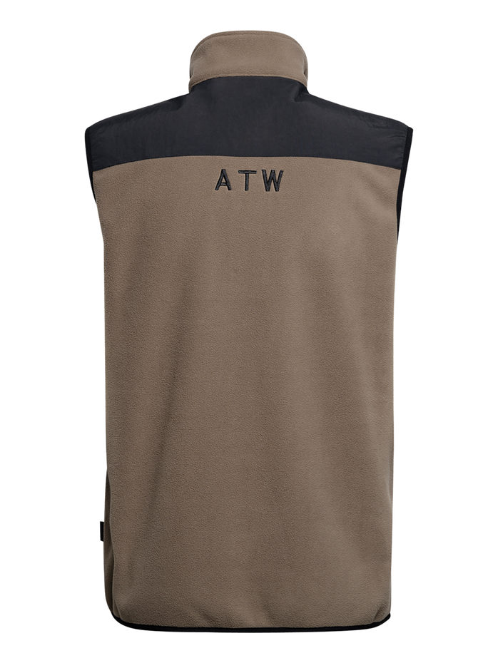 HALO BLOCKED FLEECE VEST, CHOCOLATE CHIP HALO BLOCKED FLEECE VEST, CHOCOLATE CHIP, packshot