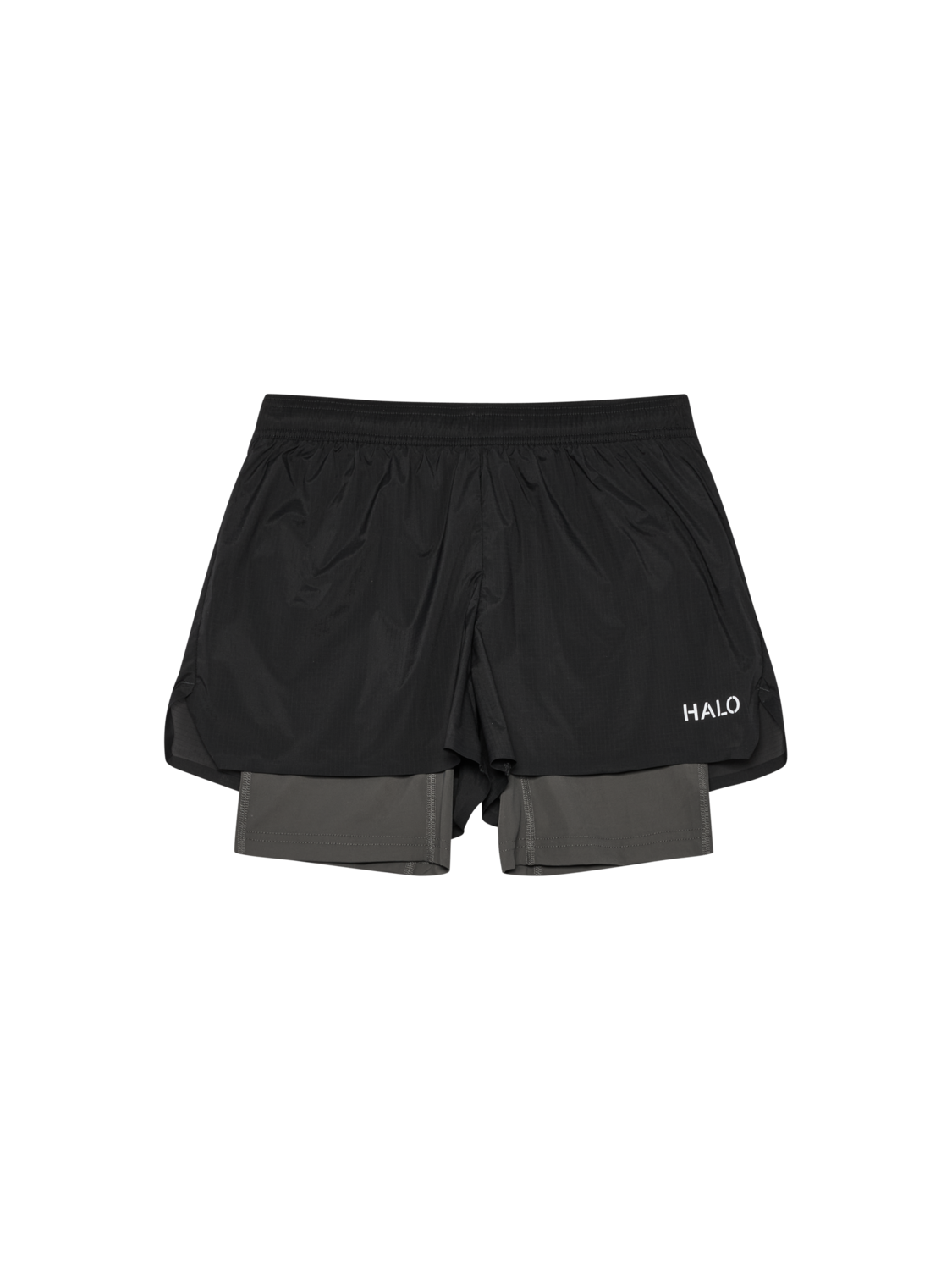 HALO 2 in 1 RUNNING SHORT, RAVEN, packshot