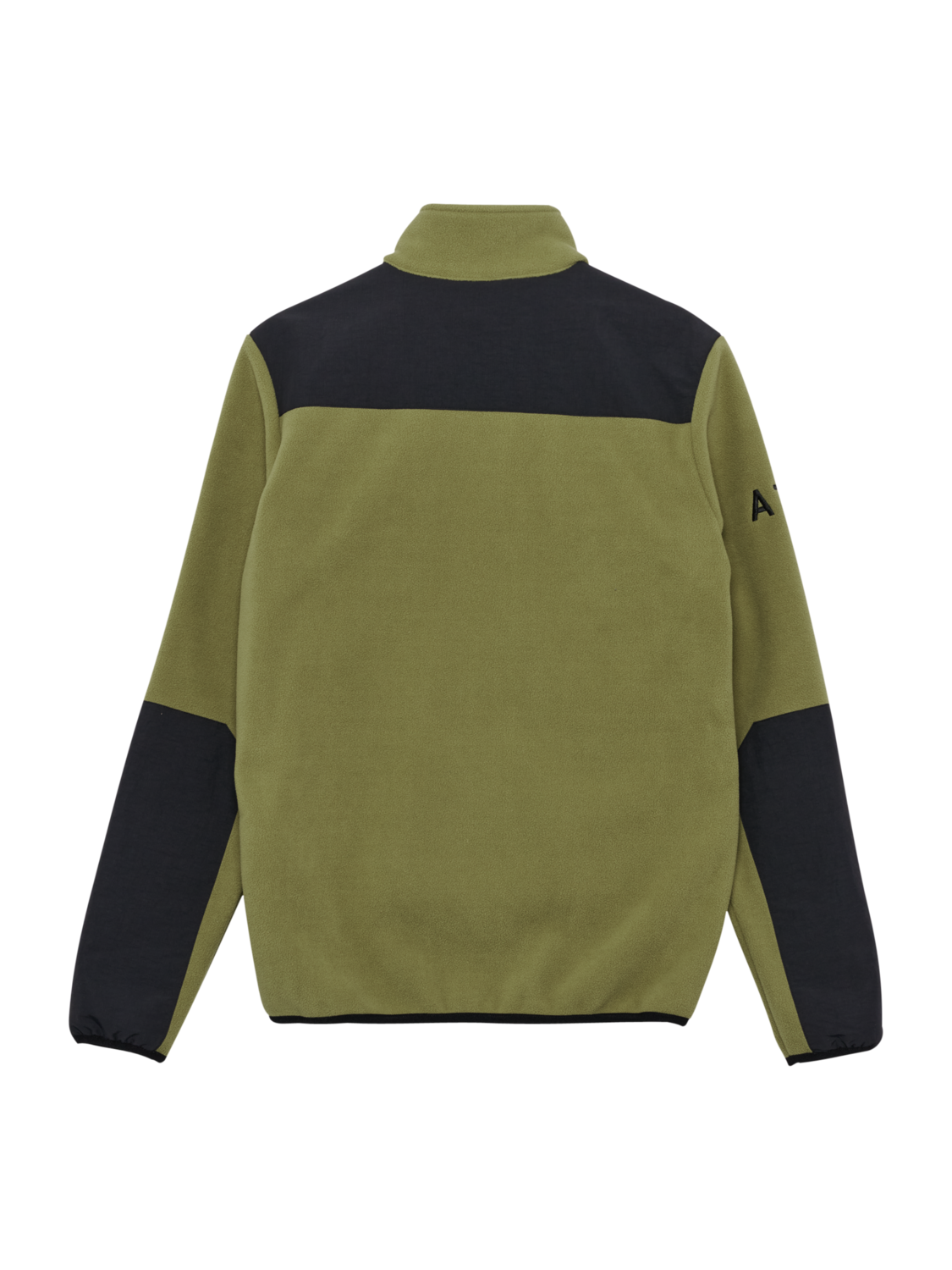 HALO BLOCKED ZIP FLEECE, OLIVE DRAB, packshot