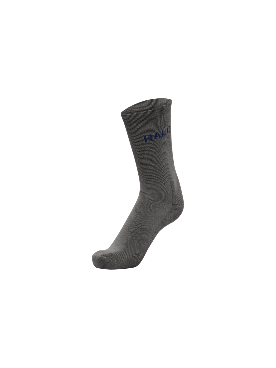 HALO COTTON LOGO SOCKS, GUNMETAL, packshot