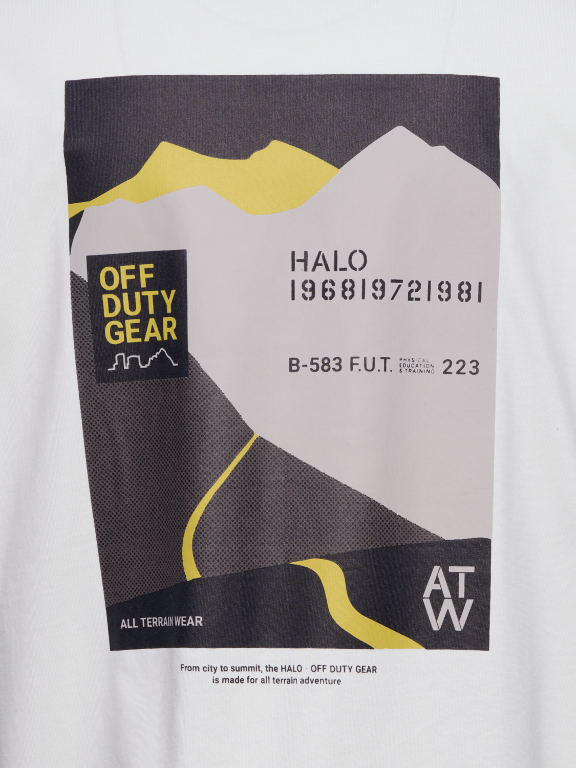 HALO AVIATION BOXY T-SHIRT, MARSHMALLOW, packshot