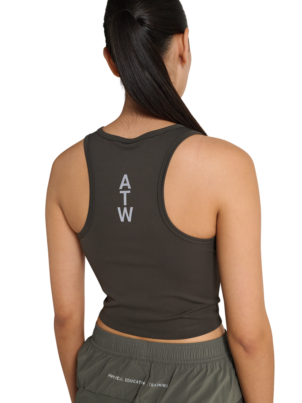 HALO WOMEN TRAINING TOP, RAVEN/REFLECTIVE, model