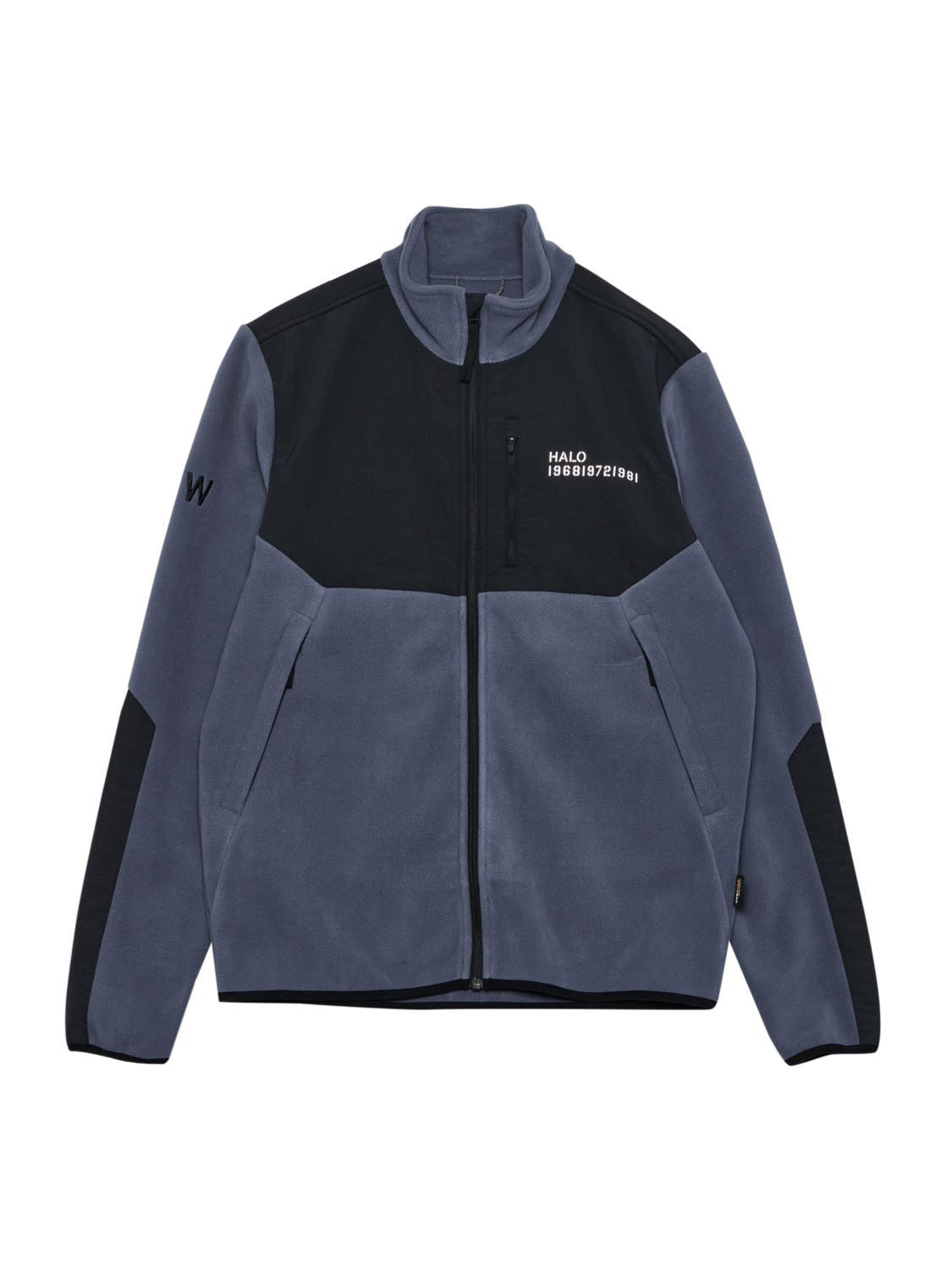 HALO BLOCKED ZIP FLEECE, GRISAILLE, packshot