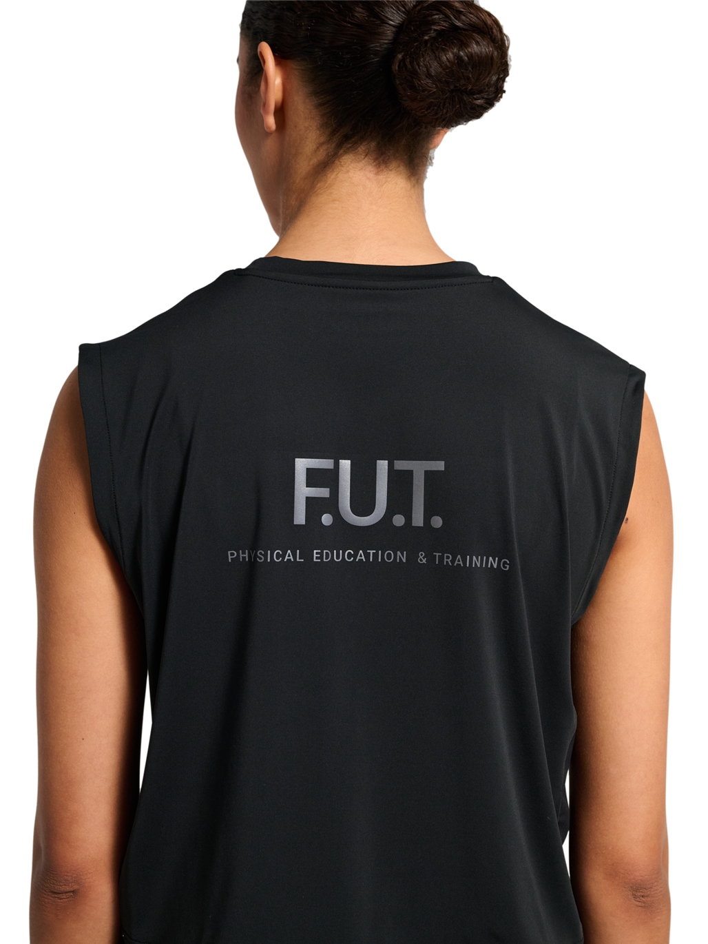 HALO WOMEN SCOUT TANK, BLACK, model