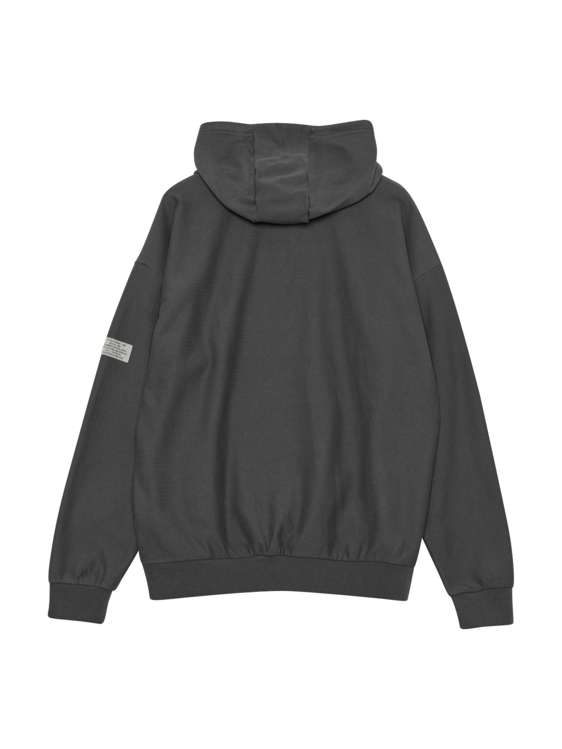 HALO REVERSE BOXY HOODIE, ASPHALT, packshot