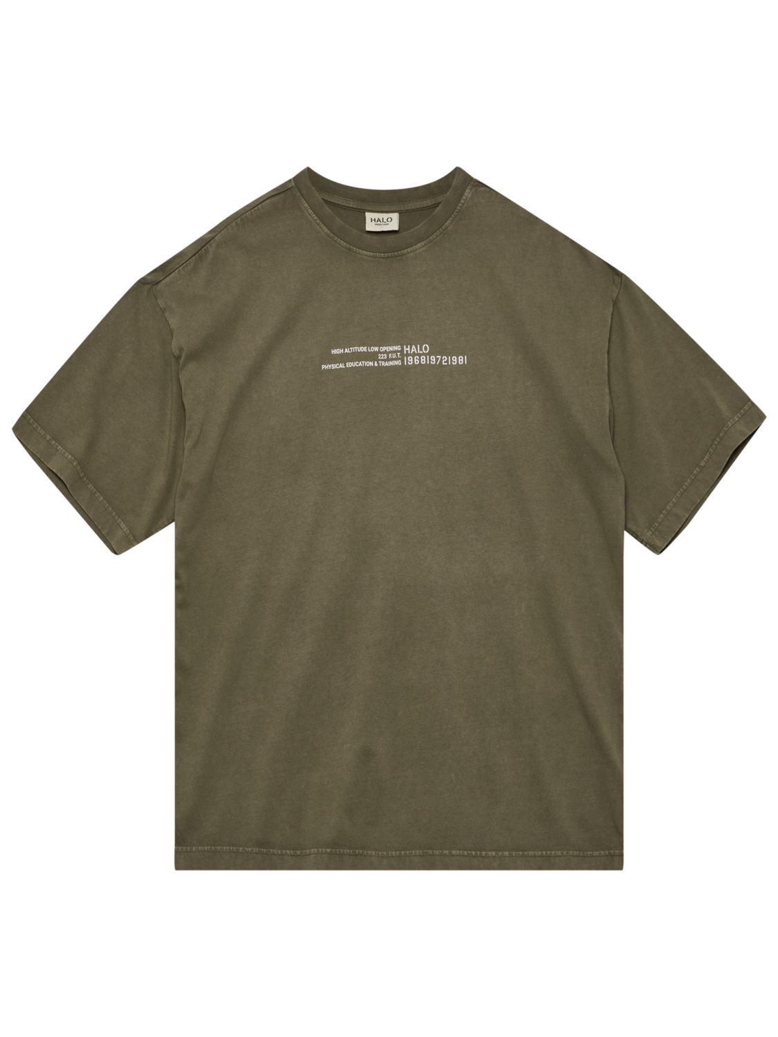 HALO GRAPHIC BOXY T-SHIRT, CAPERS/MARSHMALLOW, packshot