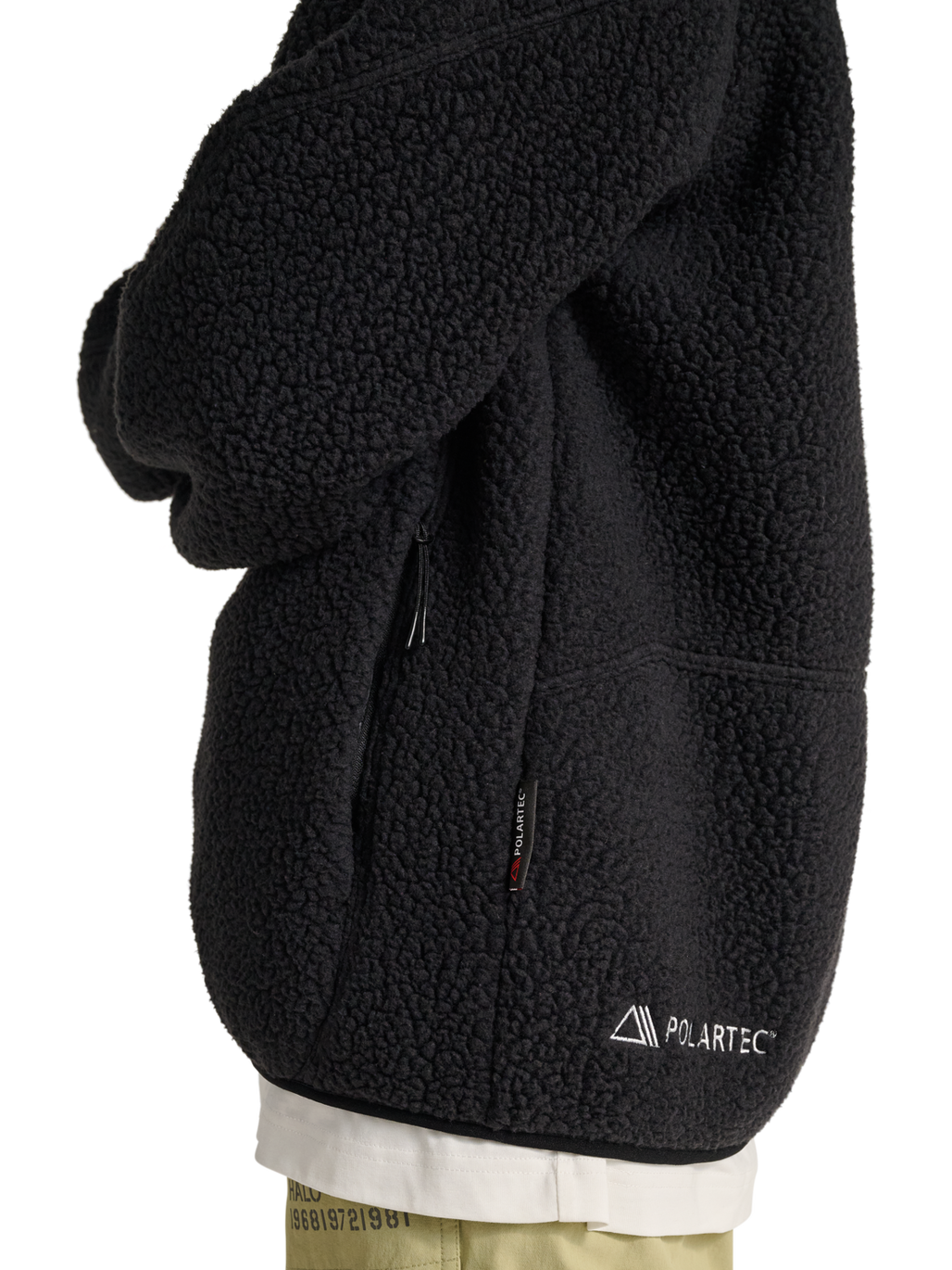 HALO MOVE POLARTEC FLEECE JACKET, BLACK, model