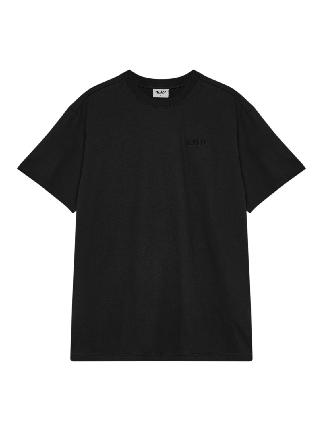 HALO LOGO T-SHIRT, BLACK, packshot
