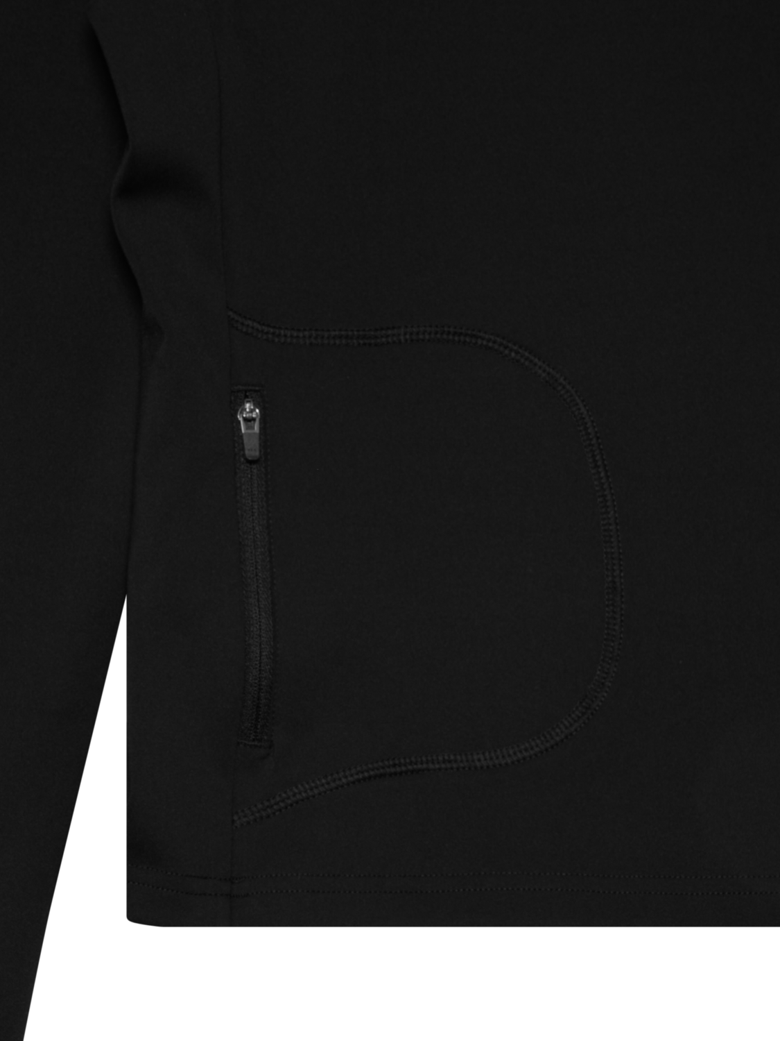 HALO WOMEN TRAINING HALF ZIP, BLACK, packshot