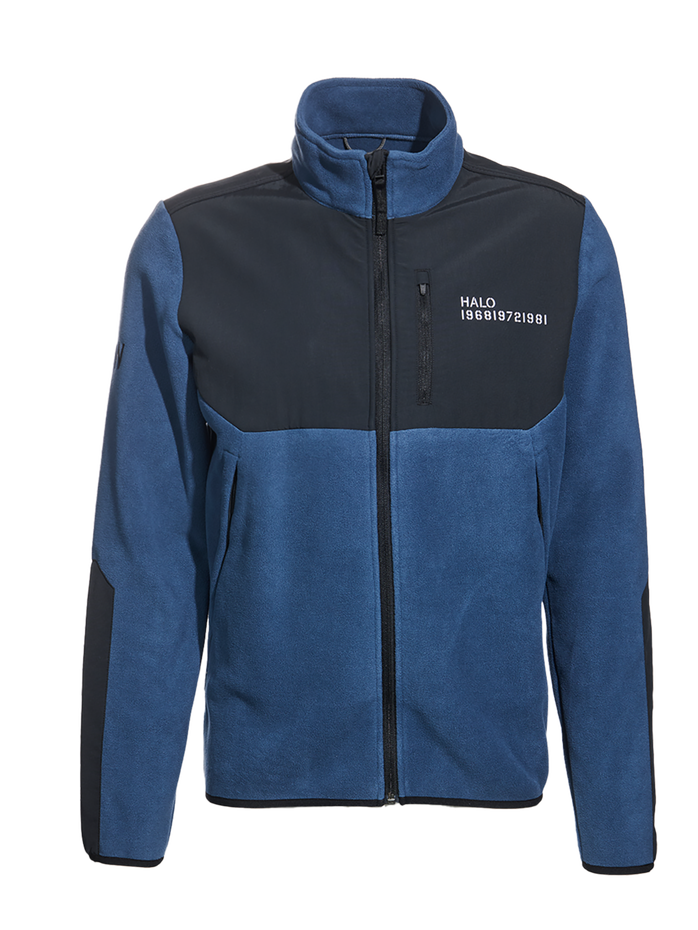 HALO BLOCKED ZIP FLEECE, SARGASSO SEA HALO BLOCKED ZIP FLEECE, SARGASSO SEA, packshot