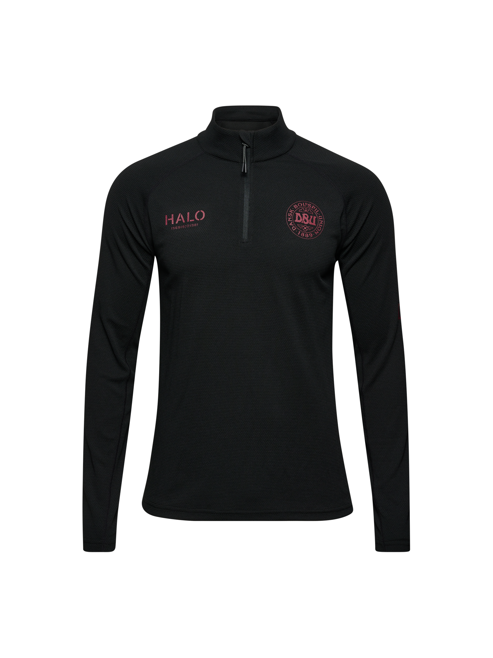 HALO DBU SORONA HALF ZIP, BLACK, packshot