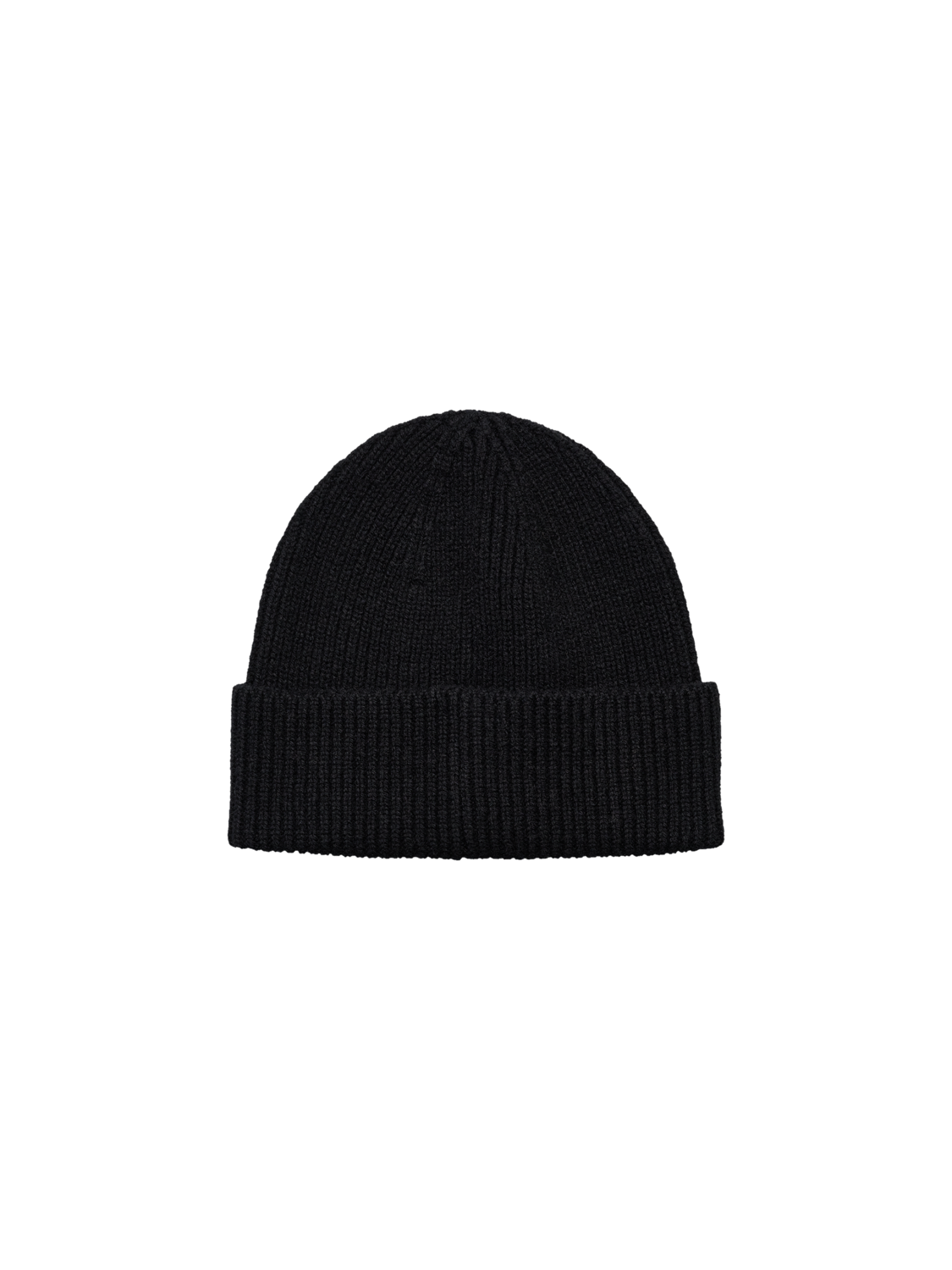 HALO  WOOL RIB BEANIE, BLACK, packshot