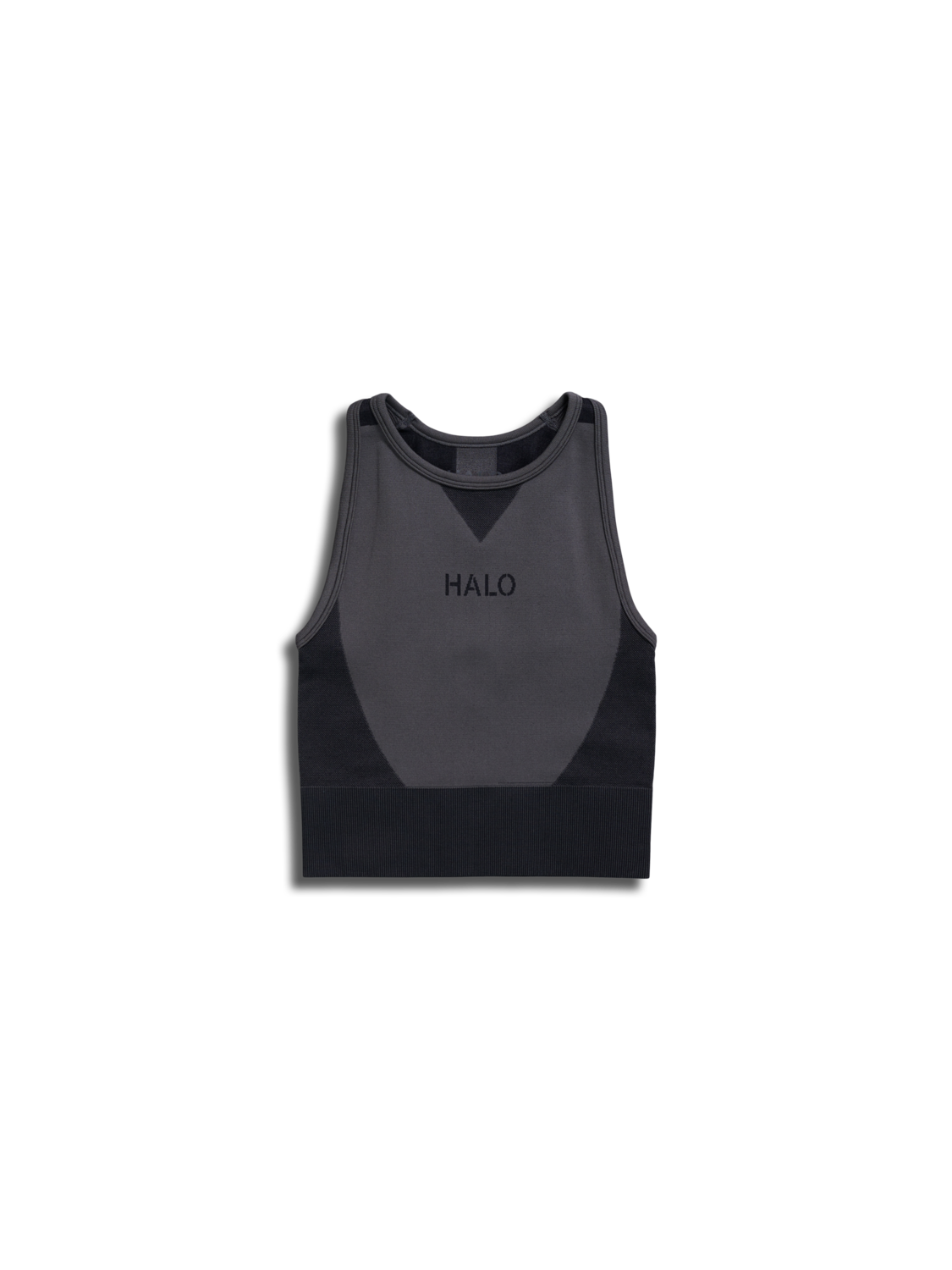 HALO WOMENS SEAMLESS TOP, BLACK, packshot