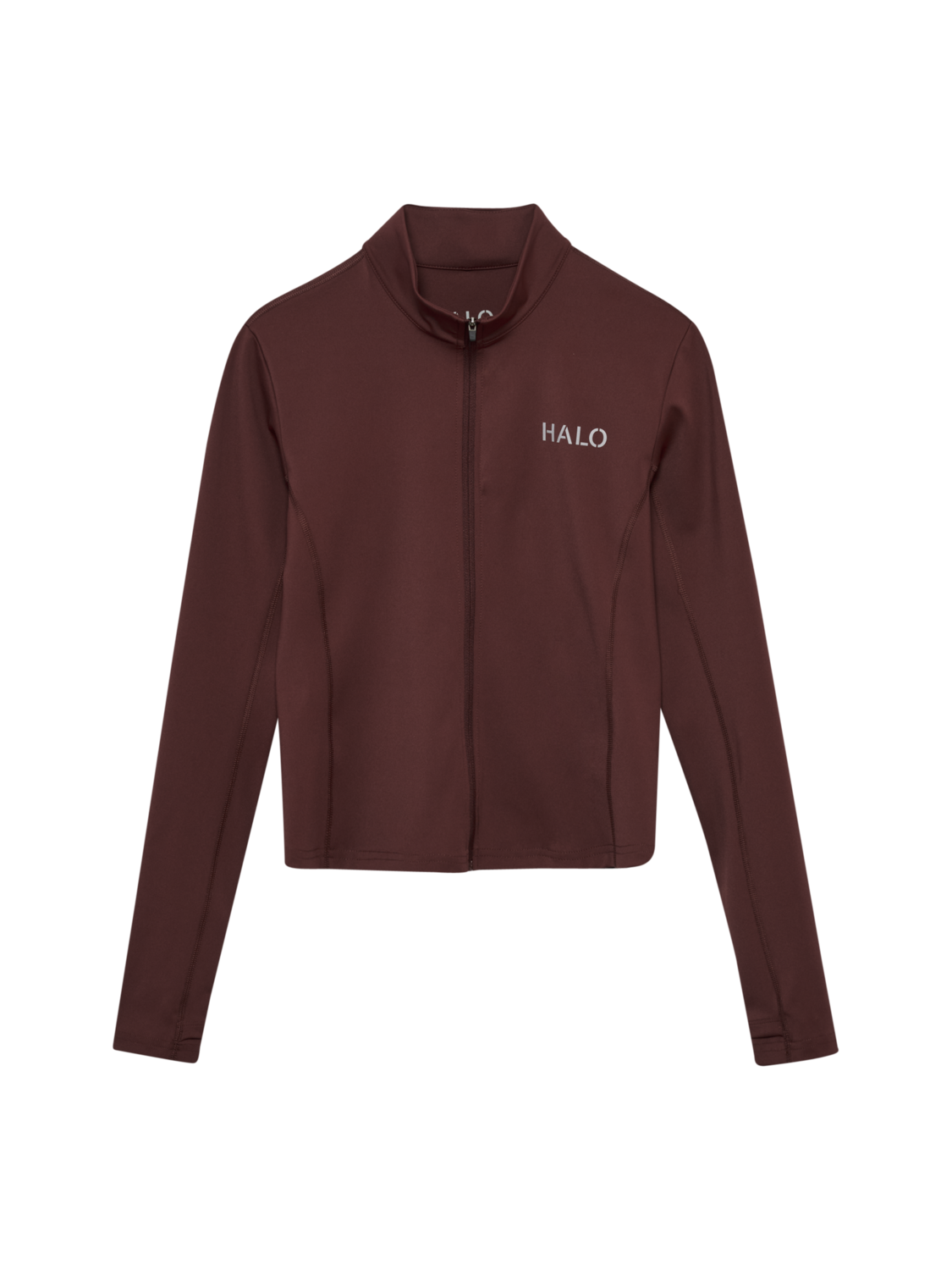 HALO WOMEN FULL ZIP 2.0, BITTER CHOCOLATE, packshot