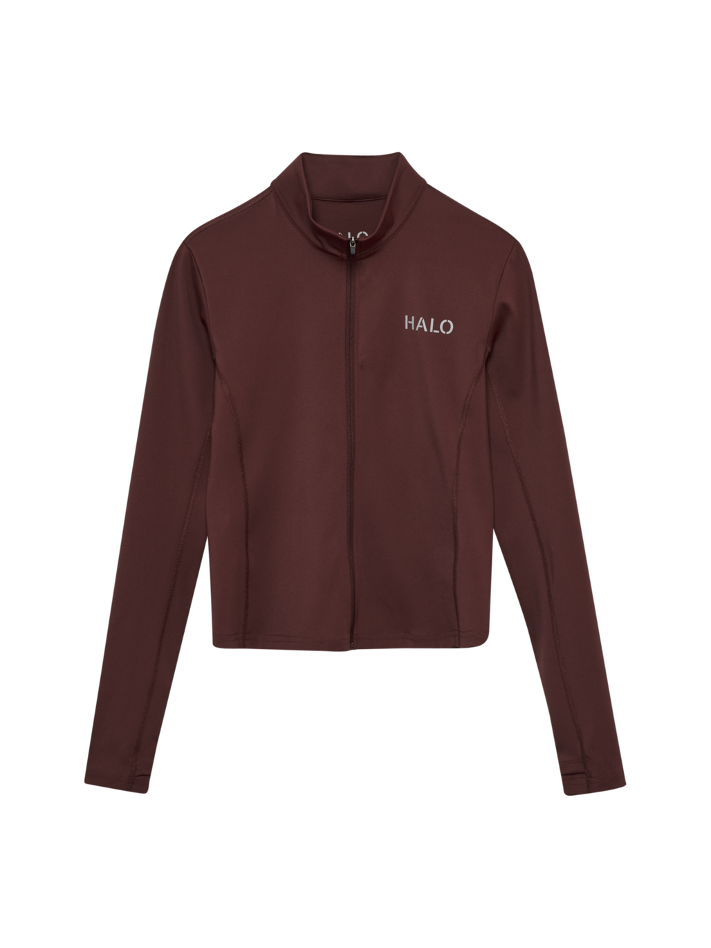 HALO WOMEN FULL ZIP 2.0, BITTER CHOCOLATE, packshot