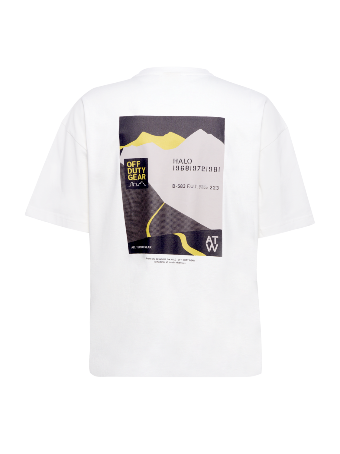 HALO AVIATION BOXY T-SHIRT, MARSHMALLOW, packshot